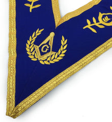 Blue Lodge Master Mason Apron Set Apron,Collar gauntlets (Cuffs)