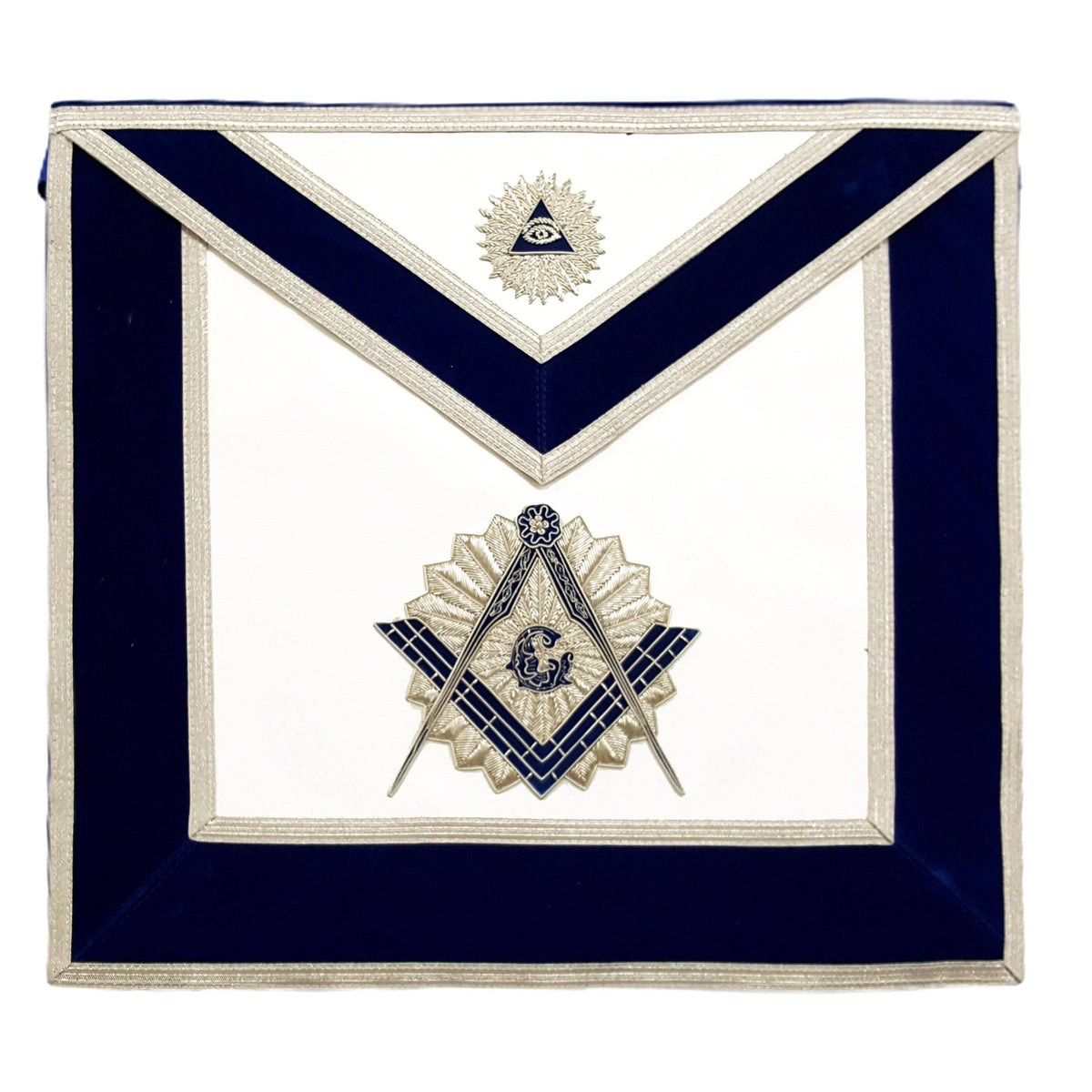 Master Mason Blue Lodge Apron - Royal Blue Velvet