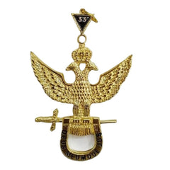 Scottish Rite 33rd Degree Masonic Jewel - Wings Up -Premium Quality Masonic Regalia