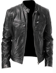 PU Leather Jacket Slim Leather Jacket