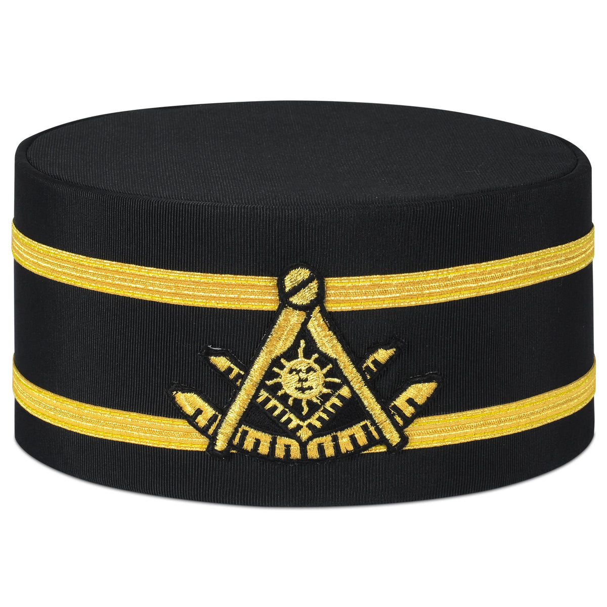 Past Master Blue Lodge California Regulation Crown Cap - Double Gold Braid