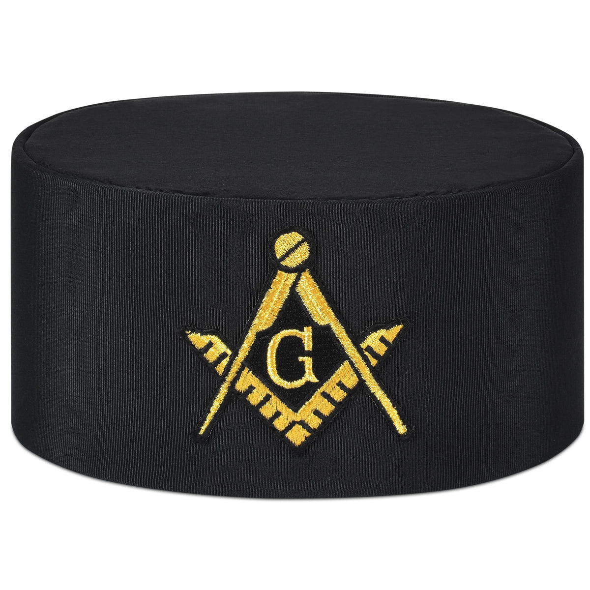 Master Mason Blue Lodge Crown Cap - Black rayon