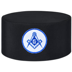 Master Mason Blue Lodge Crown Cap - White & Blue Emblem