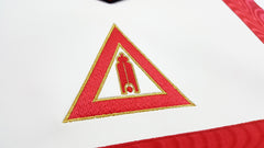 Scribe Royal Arch Chapter Officer Apron - Red Machine Embroidery