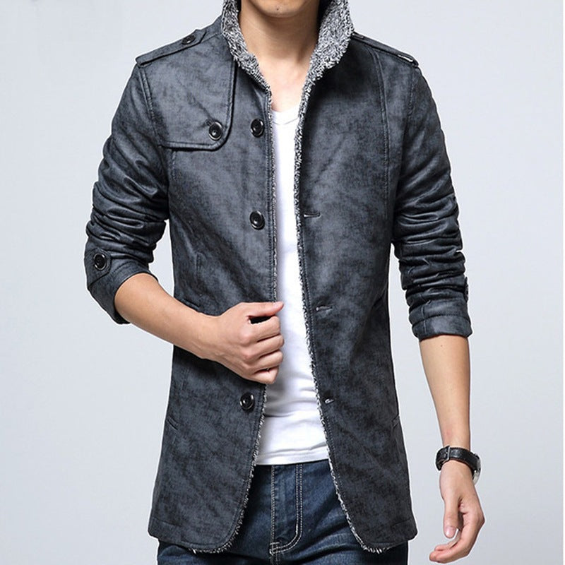 Men's casual leather jacket-Men's PU Leather Jacket-biker Lightweight Leather jacket