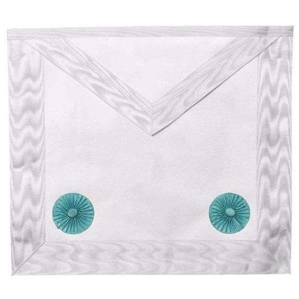 Masonic Blue lodge Fellow Craft Apron with Rosettes