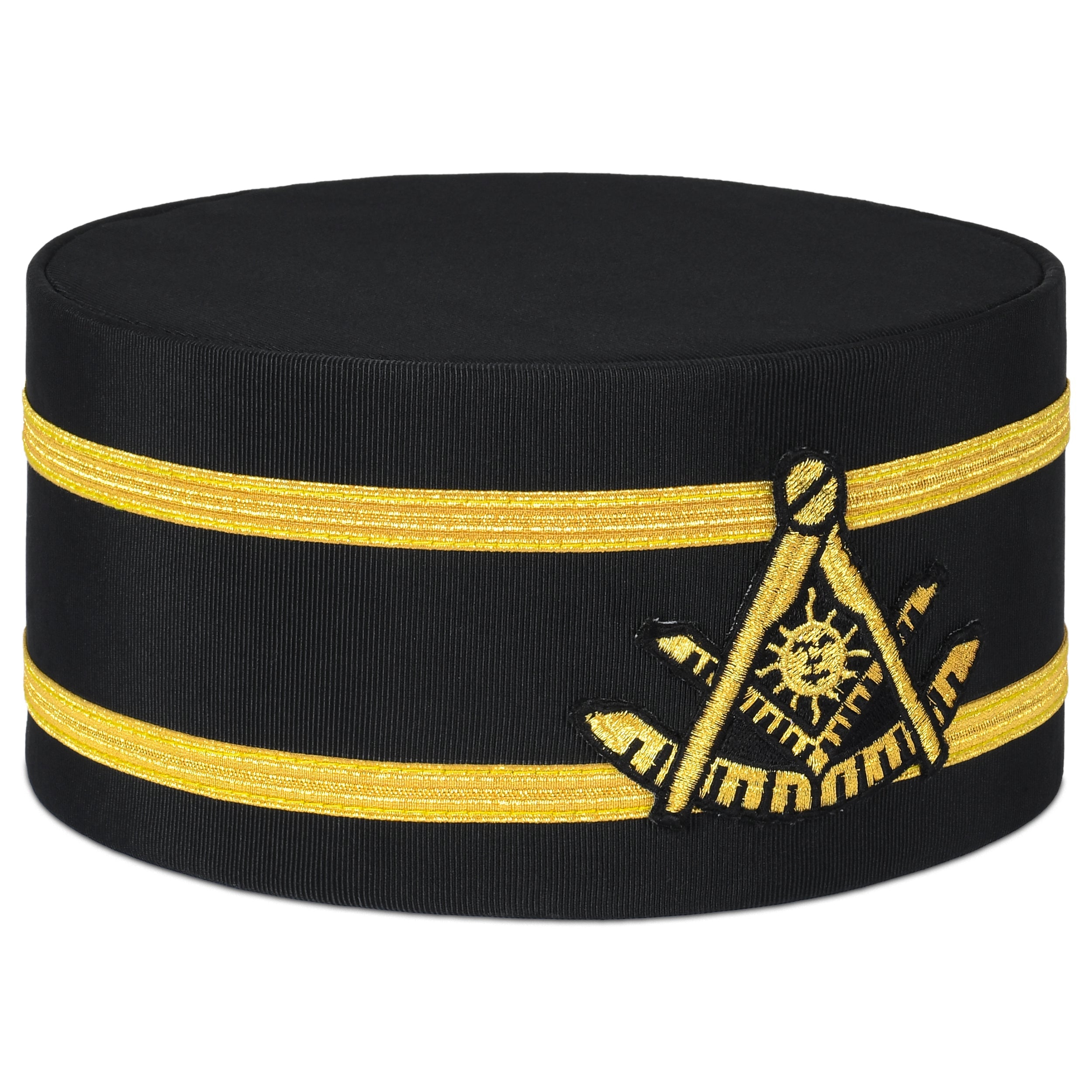 Past Master Blue Lodge California Regulation Crown Cap - Double Gold Braid