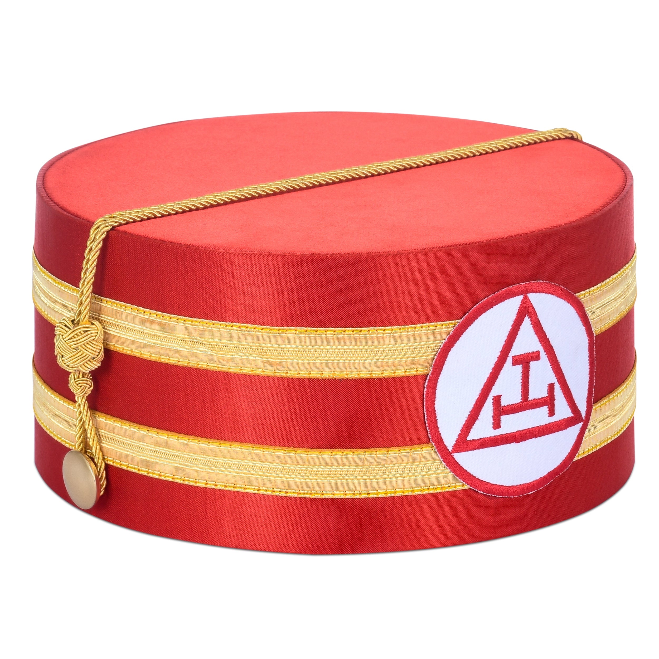 Royal Arch Chapter Crown Cap - Red & Gold