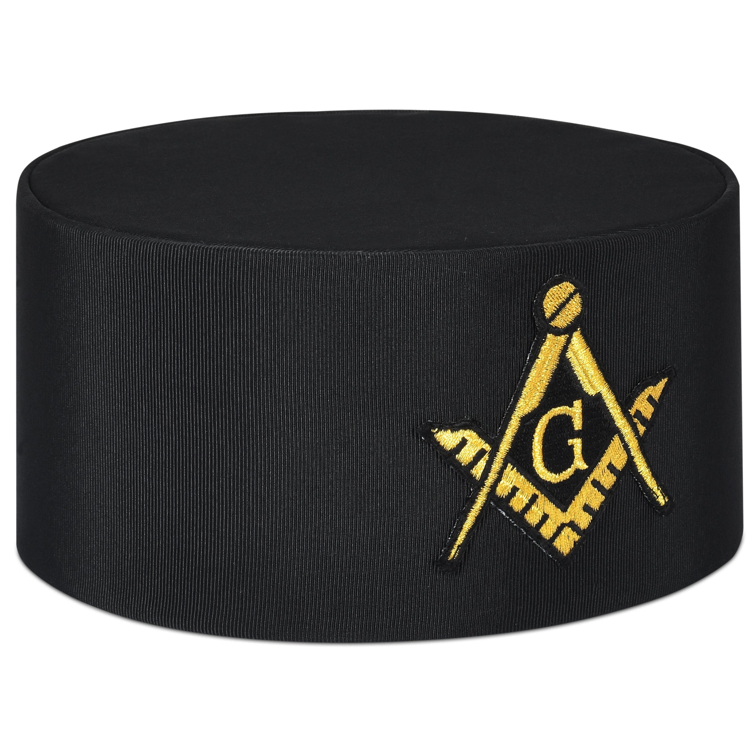 Master Mason Blue Lodge Crown Cap - Black rayon