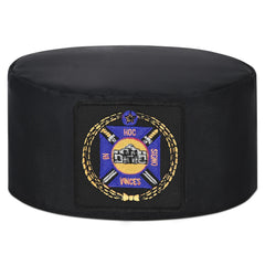 Knights Templar Commandery Crown Cap - Square Patch With Purple & Gold Emblem