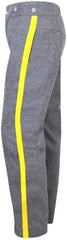 Civil War CS Sky Grey Trouser with 1.5 inch Yellow/Red/Black/Navy Rank Stripe-Civil War Trouser