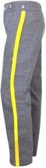 Civil War CS Grey Trouser with 1.5 inch Sky/Yellow/Red/Black/Navy Rank Stripe-Mens Civil War Trousers