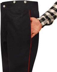 Civil War Union Artillery Wool Pants, Civil war Navy Blue Pants with red Trim- Civil War Trouser