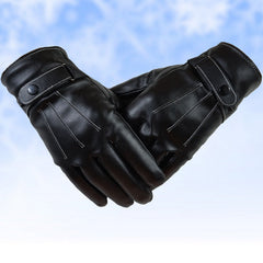 Leather touch gloves-Leather Gloves for Mens -  luxury leather gloves