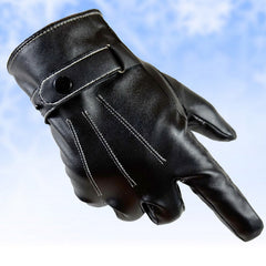 Leather touch gloves-Leather Gloves for Mens -  luxury leather gloves