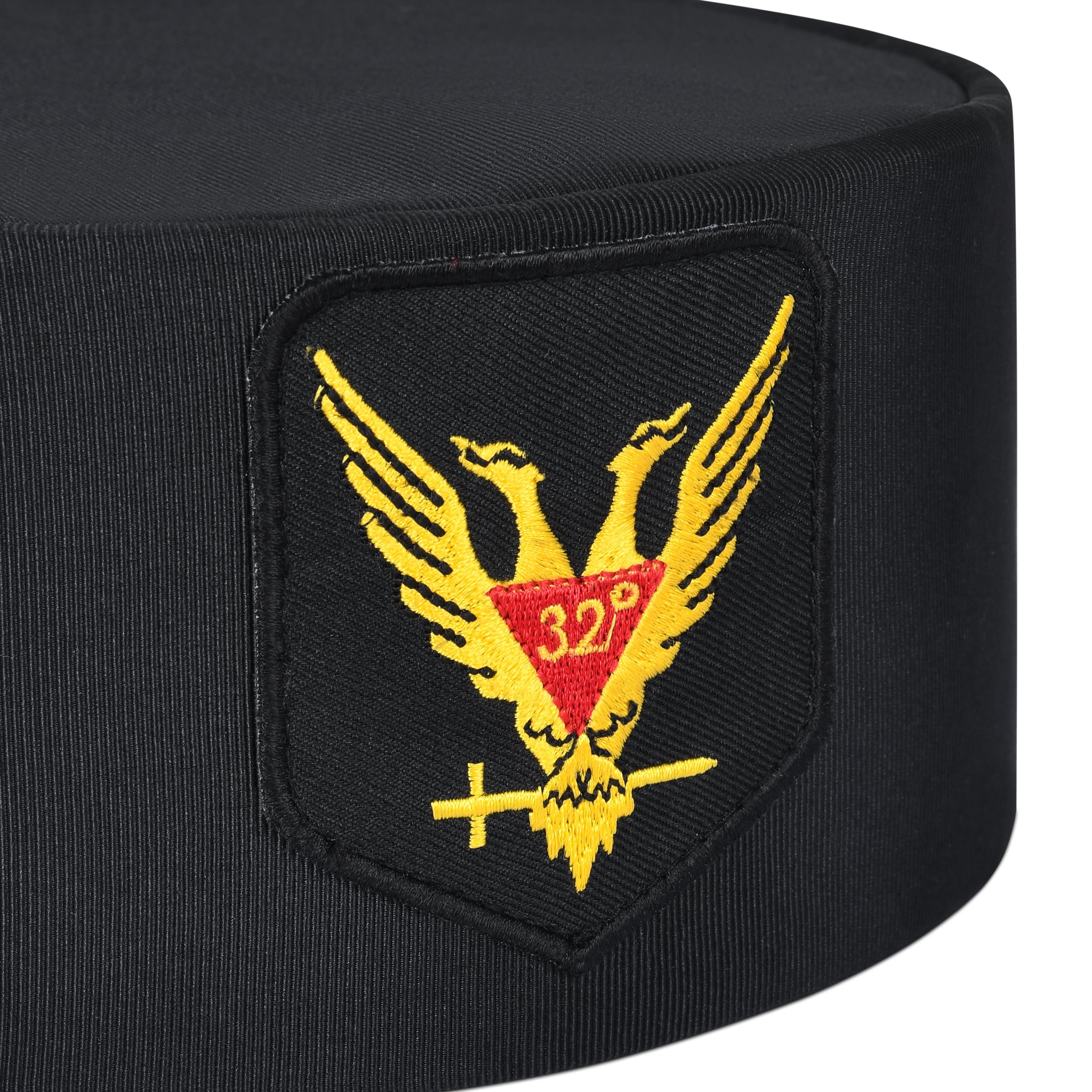 32nd Degree Scottish Rite Crown Cap - Wings Up Red & Yellow