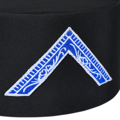 Worshipful Master Blue Lodge Crown Cap - Black & Blue