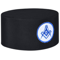 Master Mason Blue Lodge Crown Cap - White & Blue Emblem