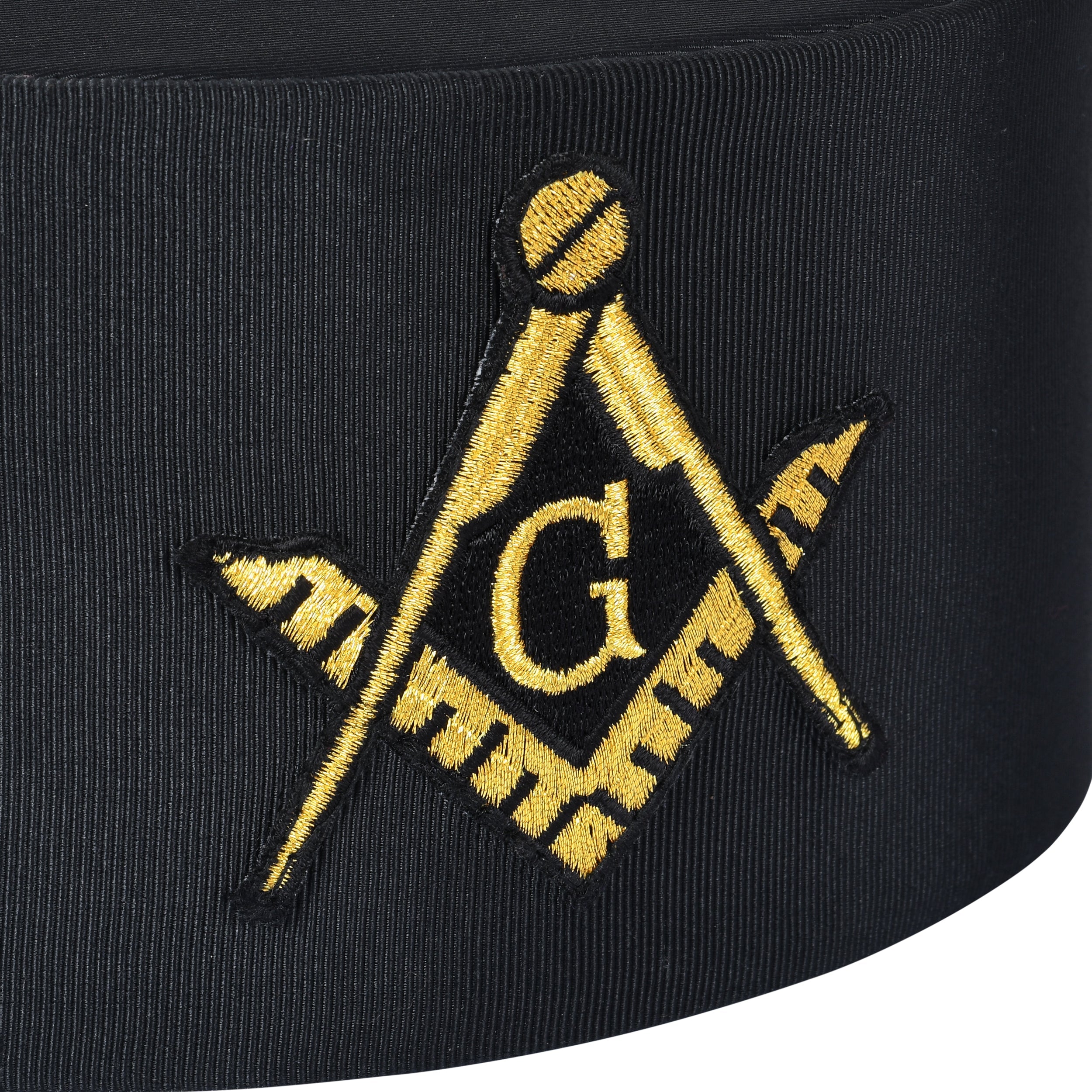 Master Mason Blue Lodge Crown Cap - Black rayon