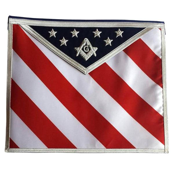 Masonic Regalia Hand Embroidered U.S Master Mason Apron with G logo