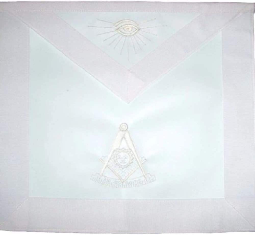 Masonic Past Master Apron All White