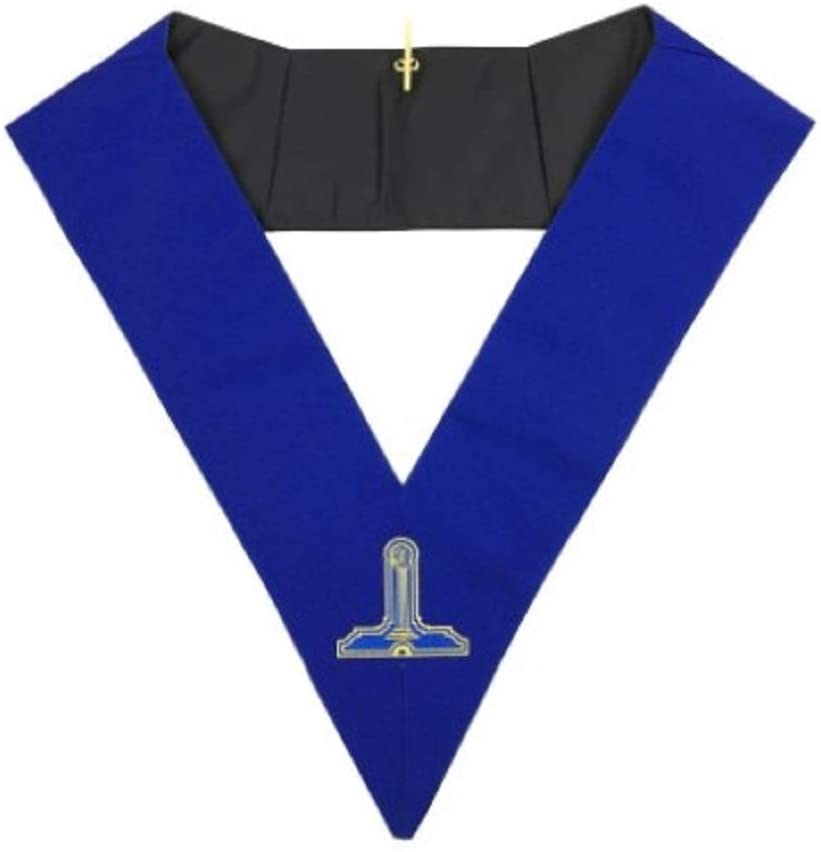 Blue Lodge Officers Collar Set of 12 Machine Embroidery Collars