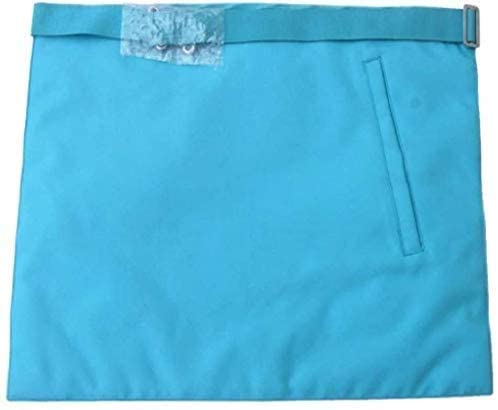 Master Mason French Rite / Modern Rite Square Compass Lambskin Apron - Sky Blue