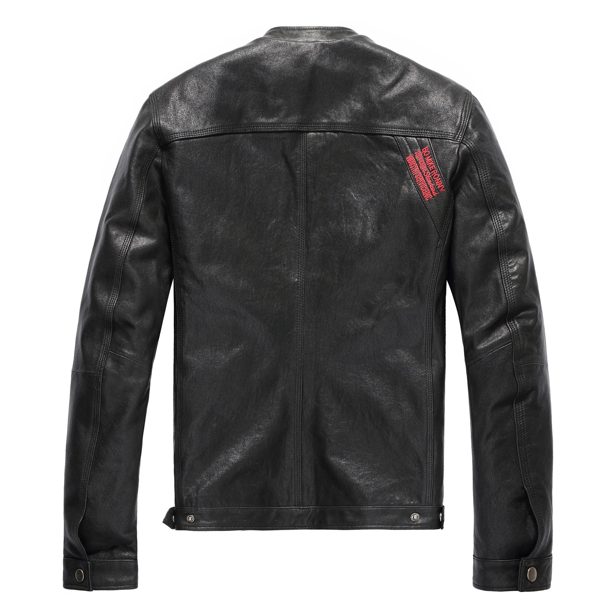 Leather  jacket men's short leather jacket-Leather jacket for mens