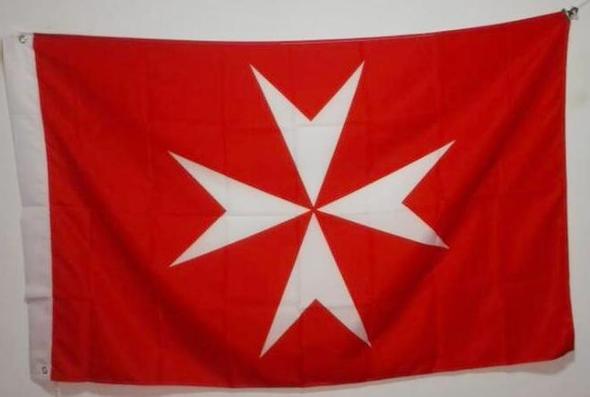 Knights of Malta Masonic Flag Red