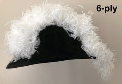 Past Commander Knights Templar Commandery Chapeau - All Black Plumes