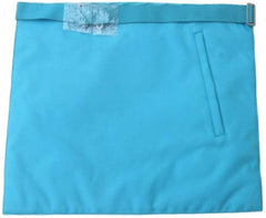 Master Mason French Rite/Modern Rite Pyramid Silk Apron - Sky Blue