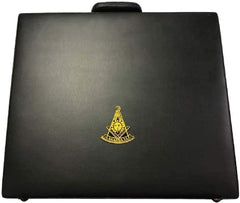 Masonic Regalia MM/WM and Provincial Past Master Apron Briefcase with Yellow Embroidery