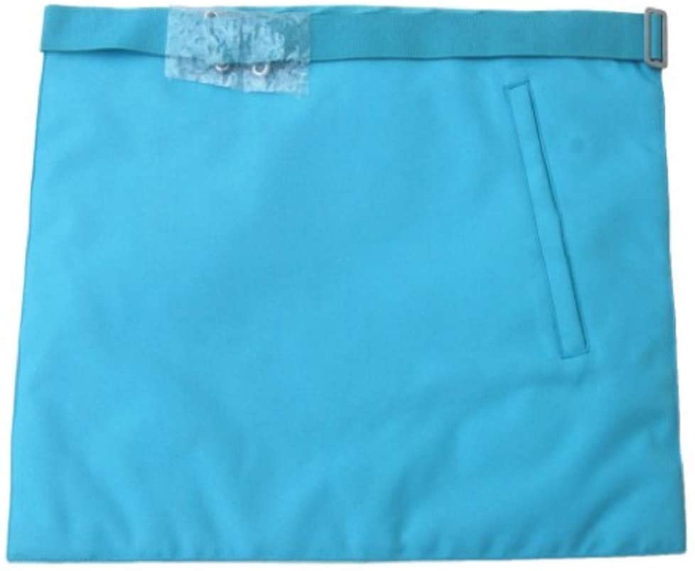 Master Mason French Rite / Modern Rite Star G Silk Apron - Sky Blue