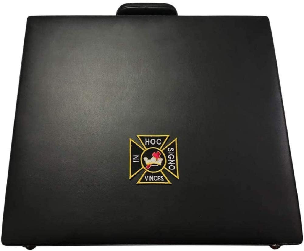 Masonic Regalia MM/WM and Provincial Apron Briefcase with Knights Templar Emblem