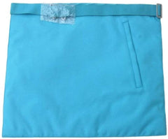 Master Mason French Rite / Modern Rite Star Lambskin Apron - Sky Blue