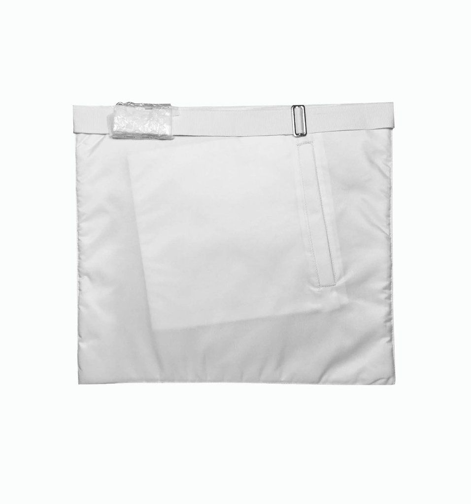 Masonic Regalia craft entered Apron white, good quality Imitation leather