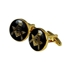 Freemason Cufflinks Mason Cuff Links Masonic Emblem Square & Compass