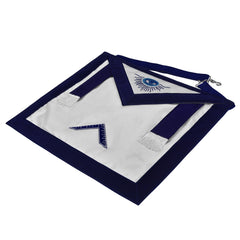 Worshipful Master Blue Lodge Officer Apron - Royal Blue Velvet