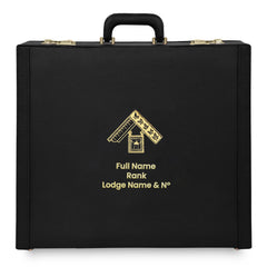 Past Master Craft English Regulation Apron Case - Gold Hand Embroidery Personalization Various Sizes & Materials