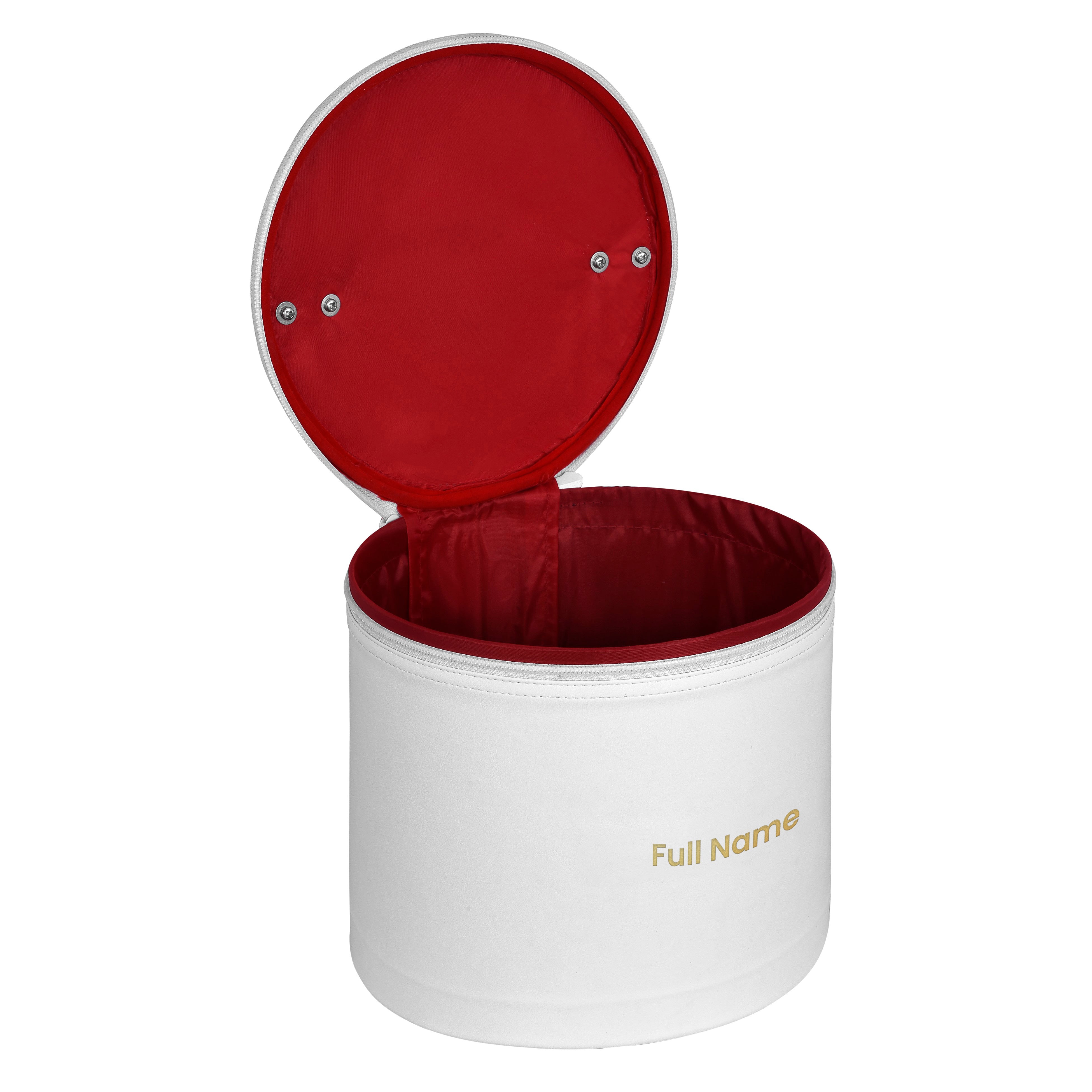 Masonic Fez Case - Customizable Imitation White Leather