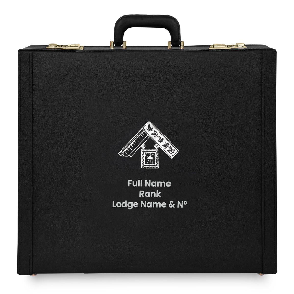 Past Master Craft English Regulation Apron Case - Silver Hand Embroidery Personalization Various Sizes & Materials