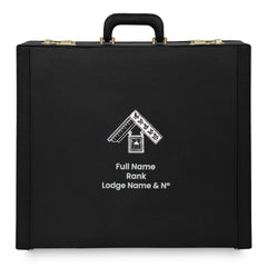 Past Master Craft English Regulation Apron Case - Silver Hand Embroidery Personalization Various Sizes & Materials