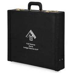 Past Master Craft English Regulation Apron Case - Silver Hand Embroidery Personalization Various Sizes & Materials