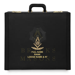 Past Master Blue Lodge California Regulation Apron Case - Hand Embroidery Personalization Various Sizes & Materials