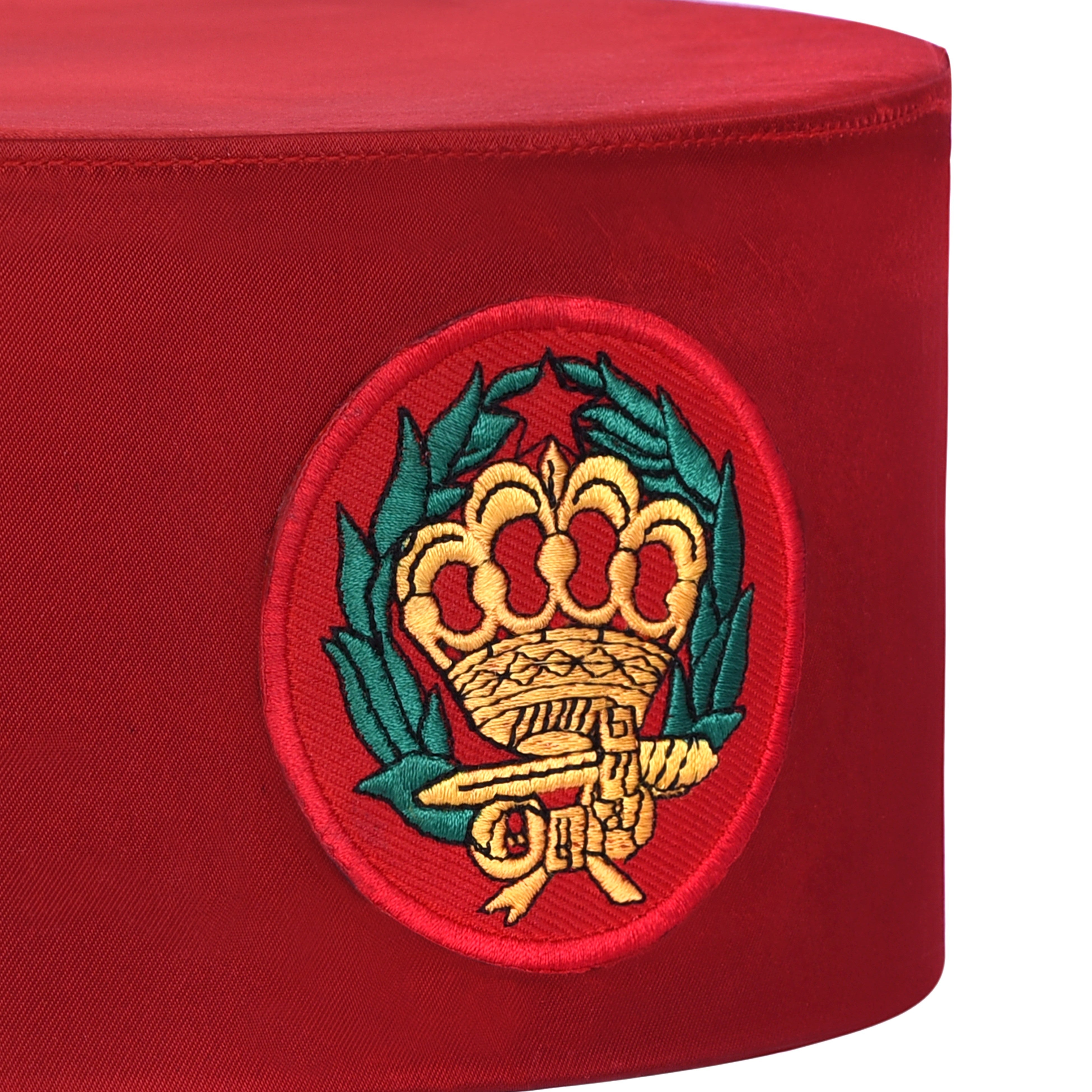 Order Of The Amaranth Crown Cap - Red Silk