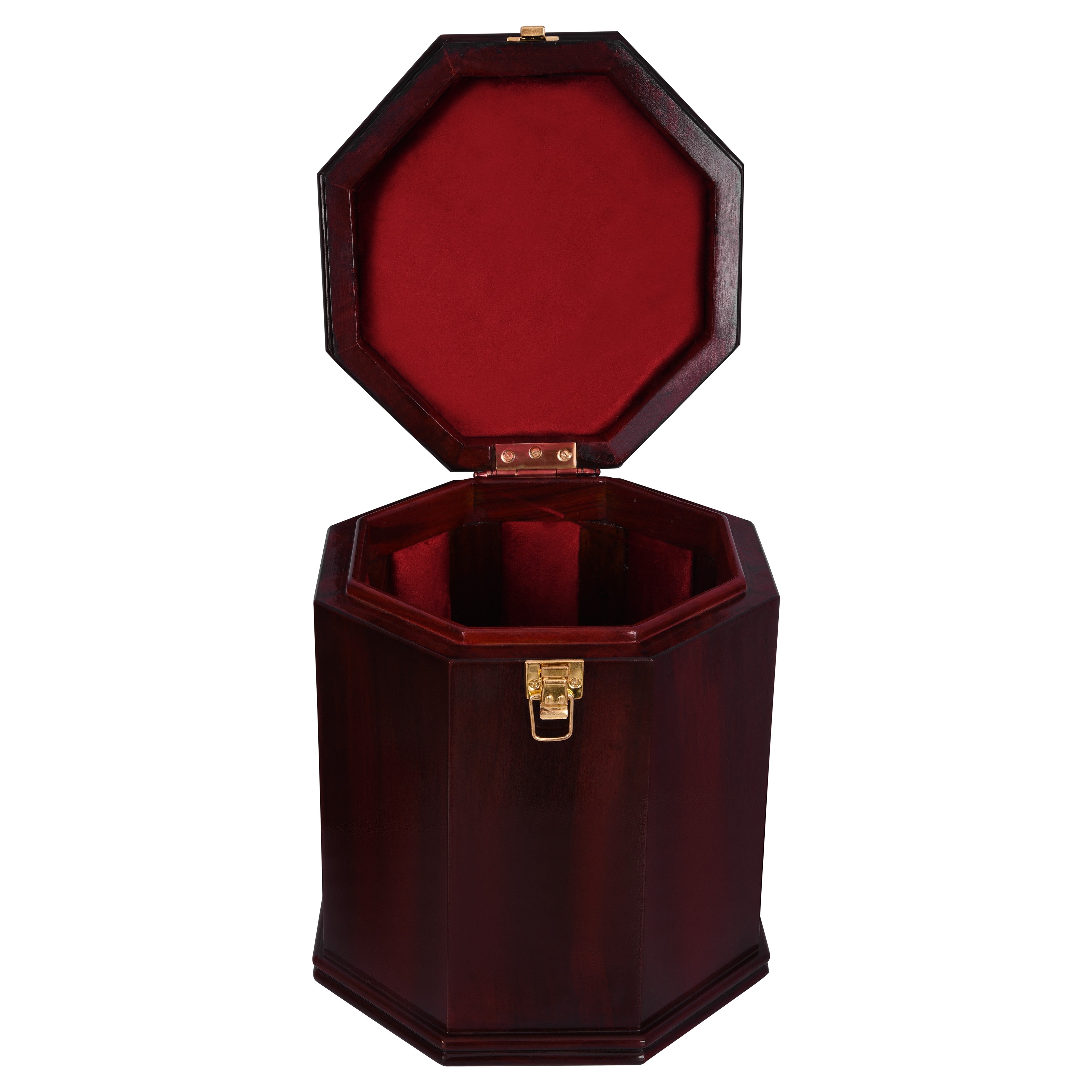 Masonic Fez Case - Pure Rosewood With Red Velvet Interior