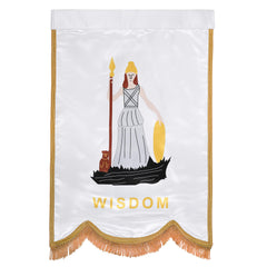 Wisdom Order Of The Amaranth Banner - Printed With Gold Braid & Fringe