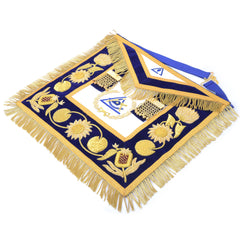 Past Grand Thrice Illustrious Master Royal & Select Masters English Regulation Apron - Blue Velvet & Gold