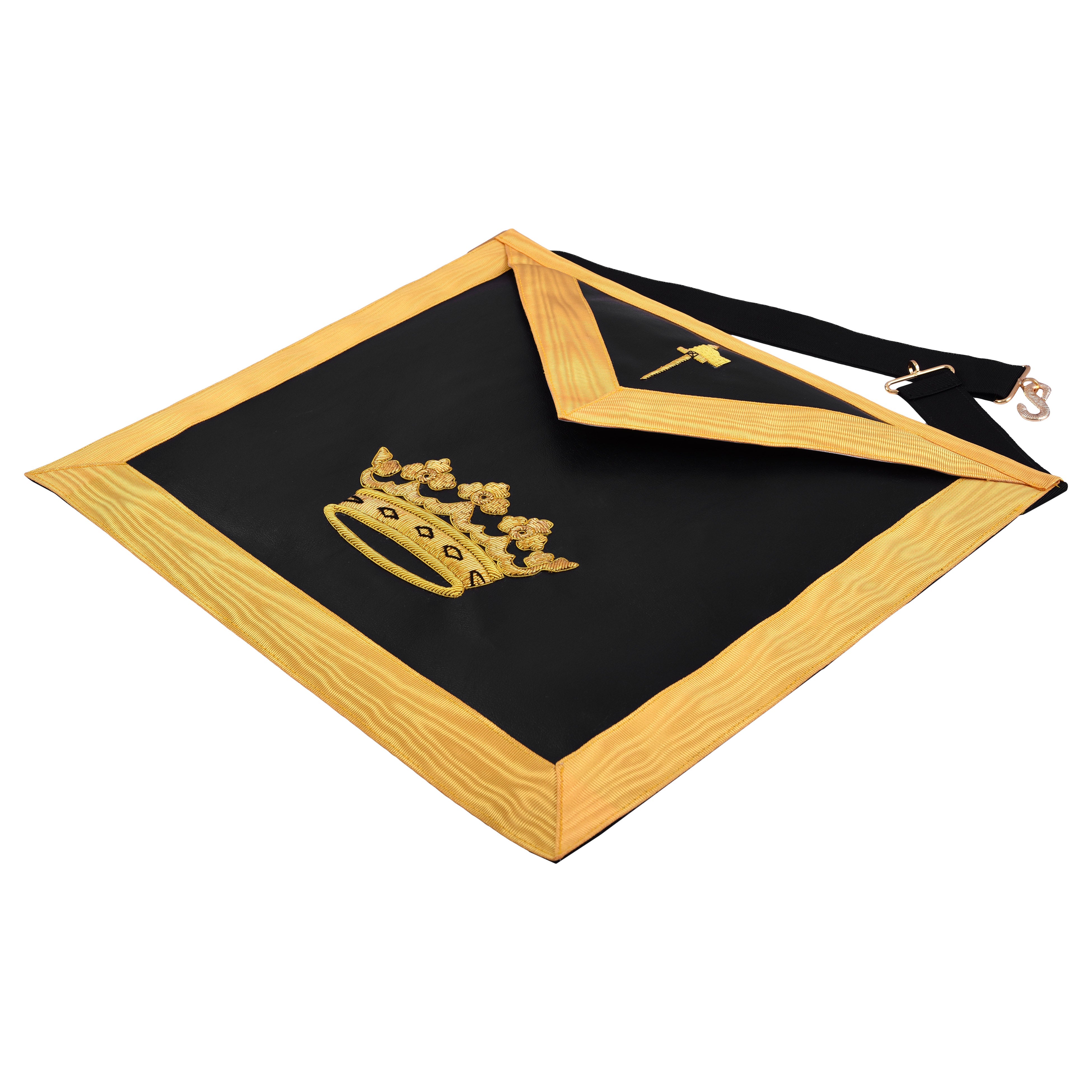 Grand Tiler of Solomon AMD Apron - Hand Embroidery Gold Bullion