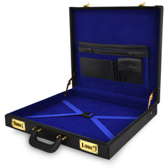 Past Master Blue Lodge Apron Case - Metal Plate Personalization GRAND SIZE